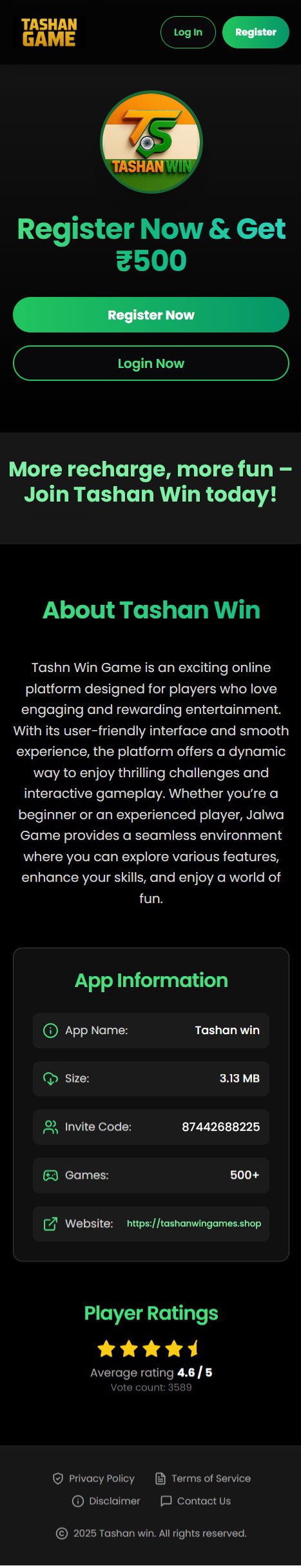 Tashan Win Game Mobile